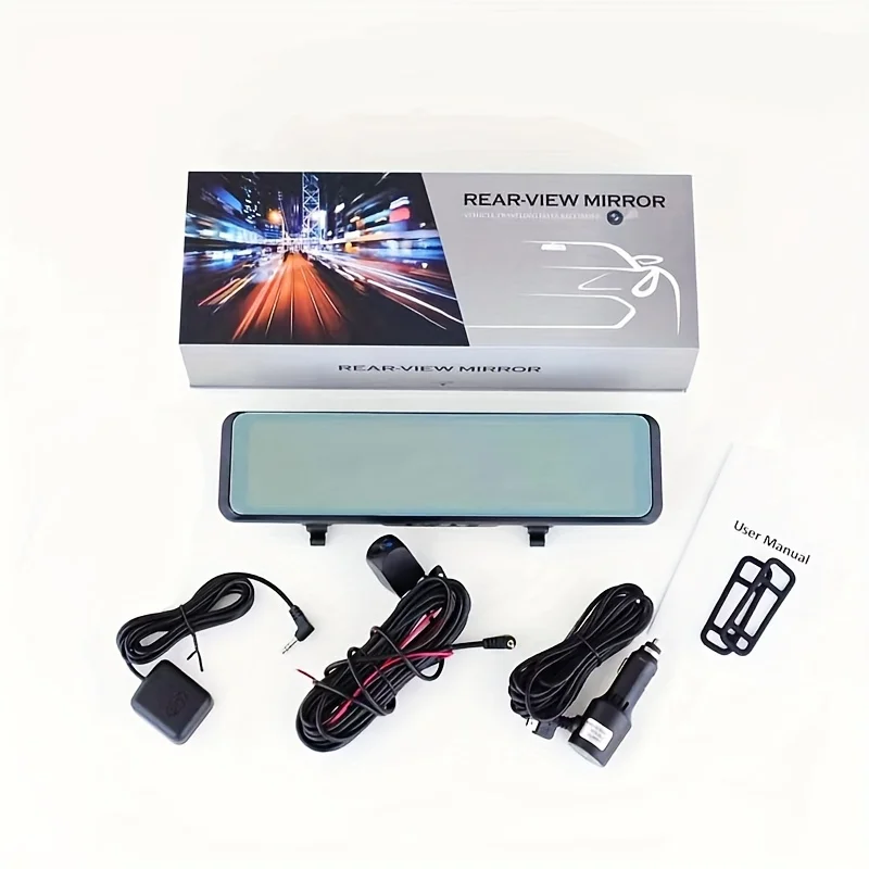 4K+1080P 12 Inch Rearview Mirror Car Dvr Dash Cam car dash camera front and rear 4K with WIFI GPS dual lens auto electronics