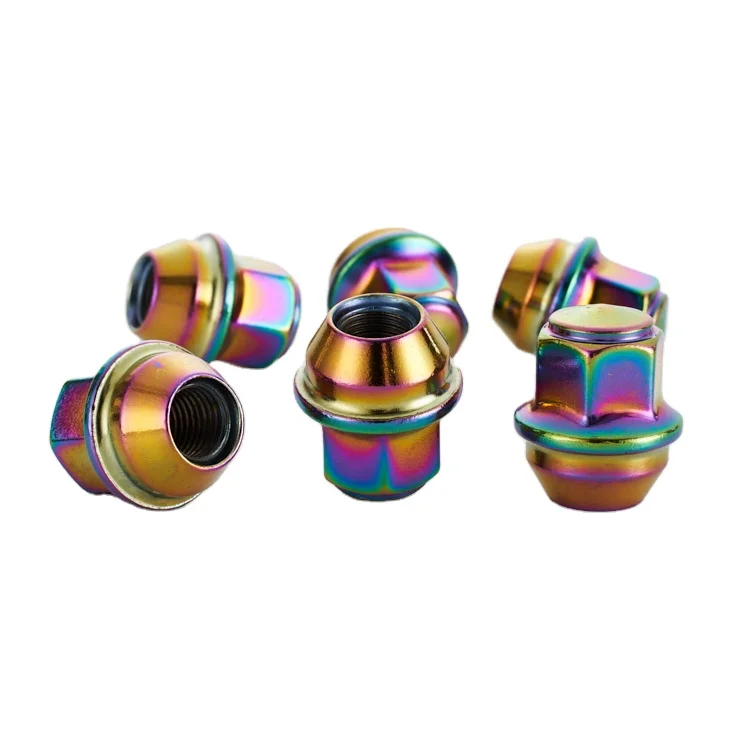 Factory direct sales ACPA1012DXA  steel M12*1.5 color fasten durable nut tire accessories car wheel nut