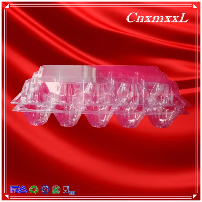 15 holes PET PVC plastic egg tray for packing eggs