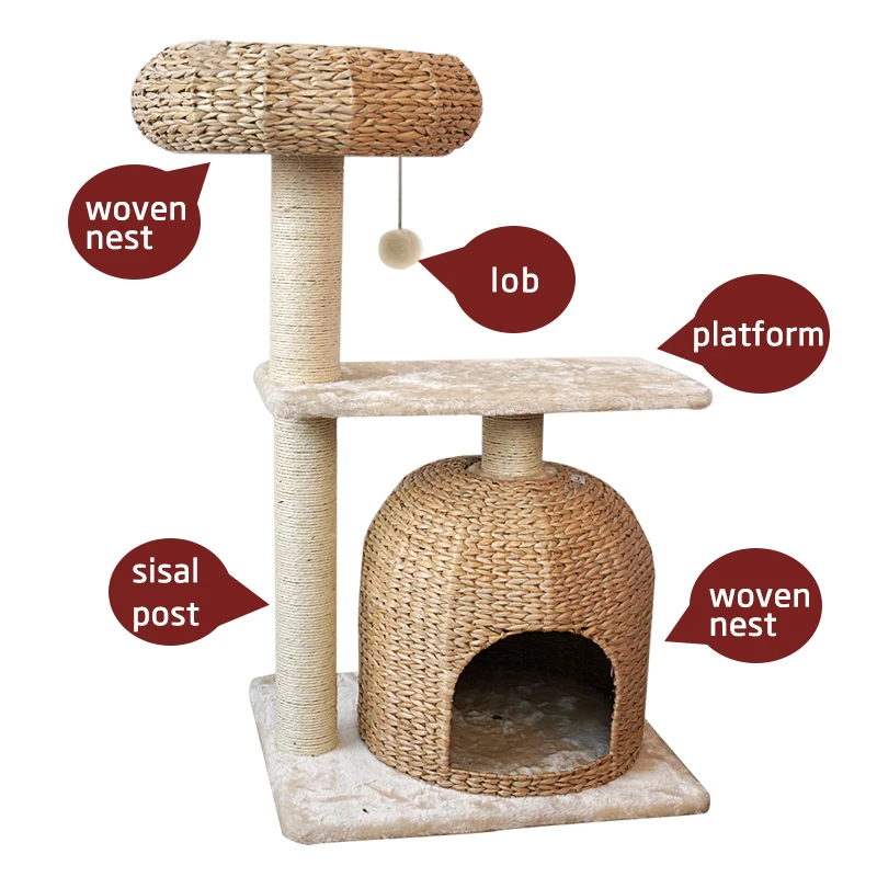 Durable Eco-friendly Happy Pet Cat Tree House
