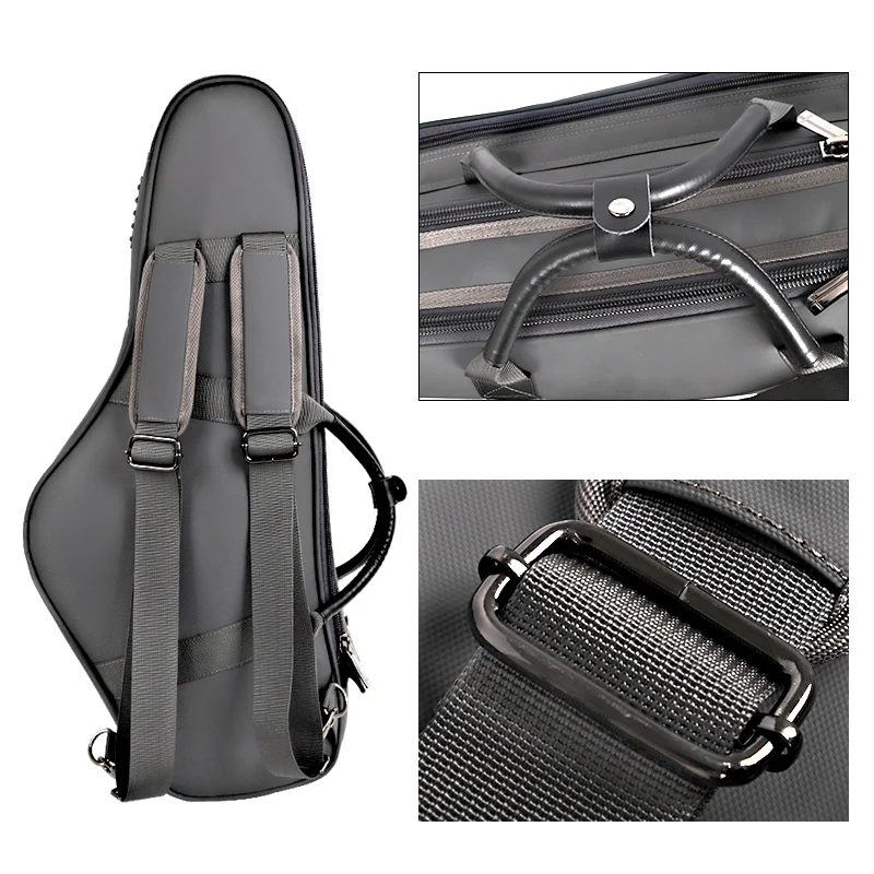 Factory Sells Directly Customized Material Double Shoulder Strap Saxophone Bag