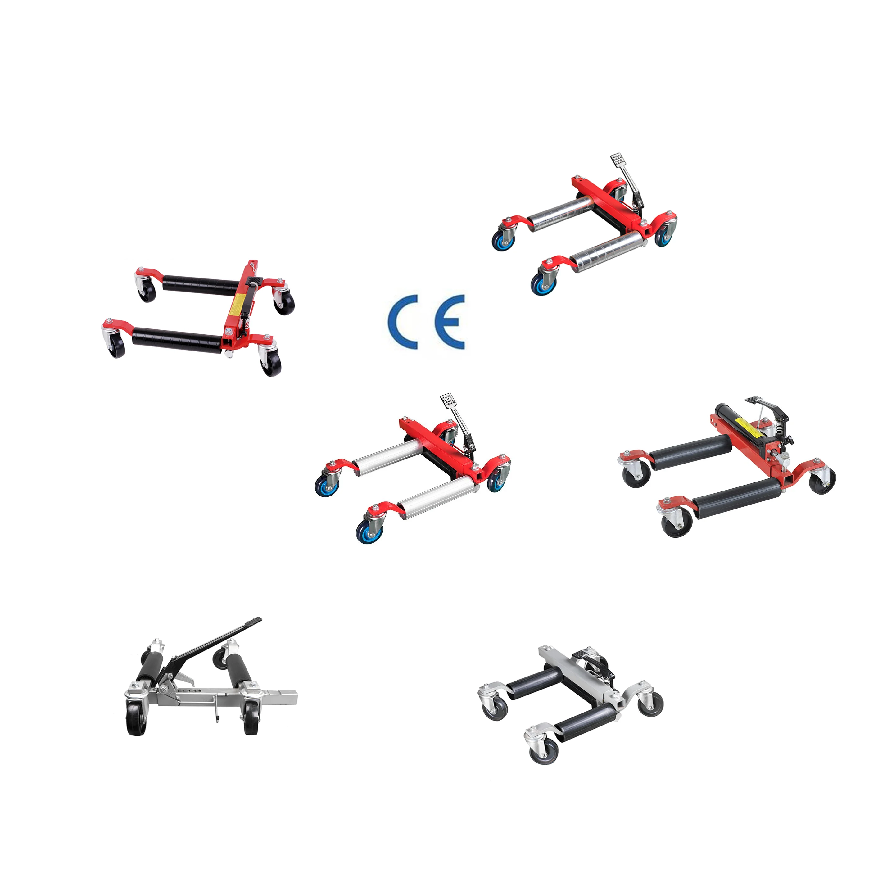 new 12 inch Hydraulic Truck Jack Wheel Push Vehicle Positioning Jack set with CE