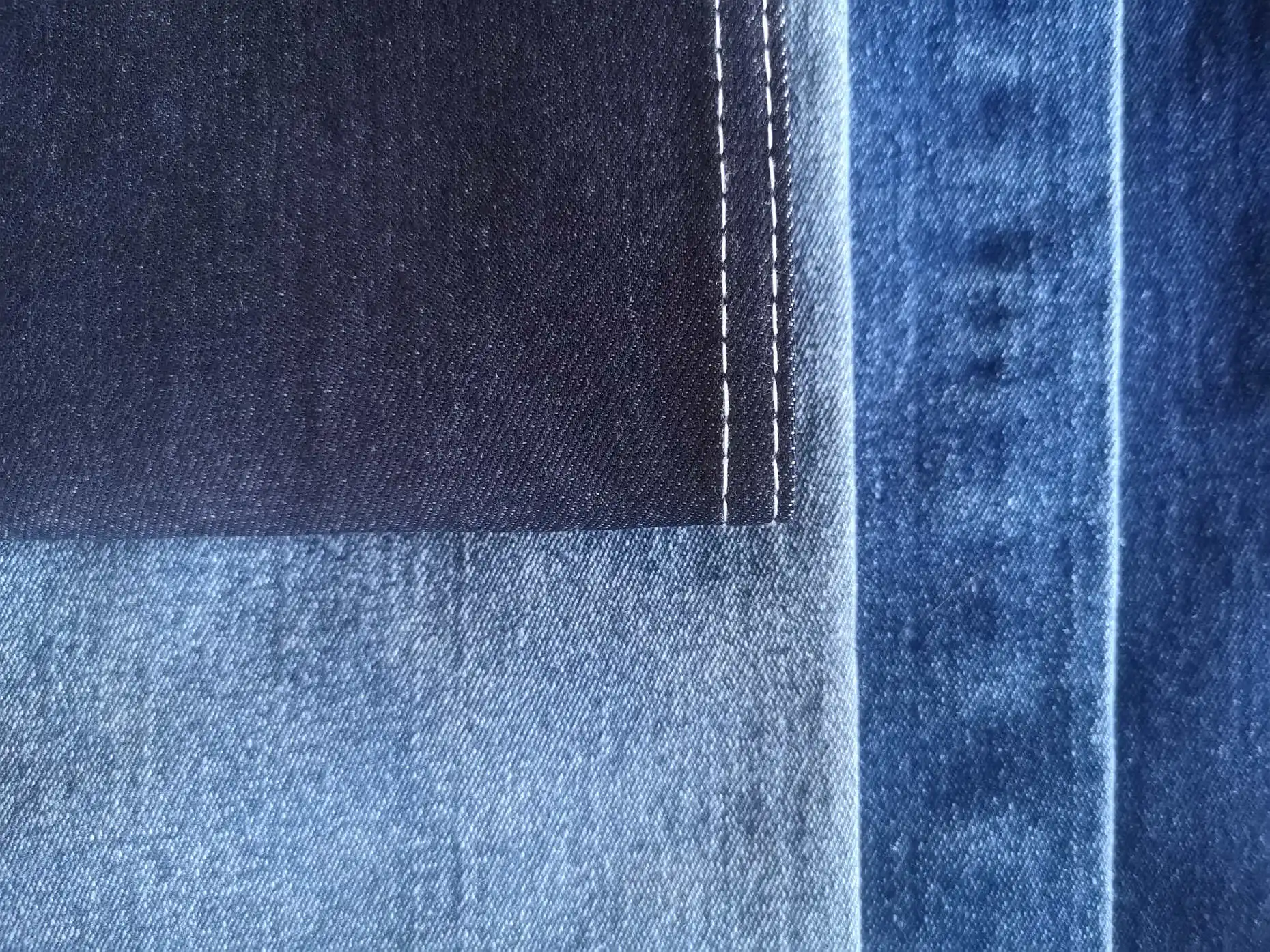 1016  Cheap wholesale price TR cotton/polyester/viscose/spandex woven denim fabric for jeans