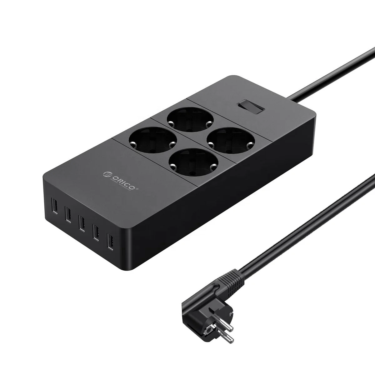ORICO Bulk 110V 10A Surge Protection 4 AC EU Outlet Power Strip With 5 USB Ports HPC-4A5U-V1-EU