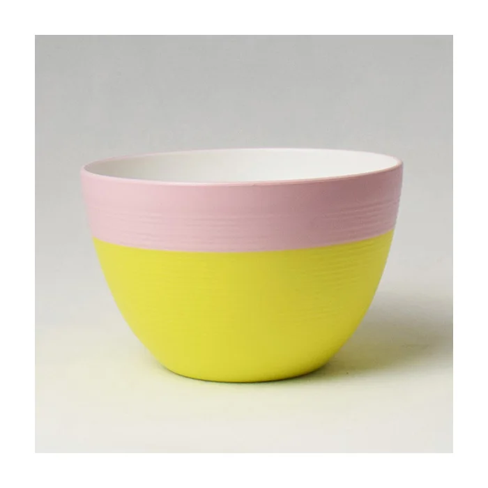 Japanese Lacquerware Wooden Bowl Stacked Bicolor Wooden Tableware