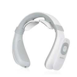 2022 powerful wireless Mini Electric EMS Neck Massager Intelligent Remote Control Heating electronic Smart Neck Massager