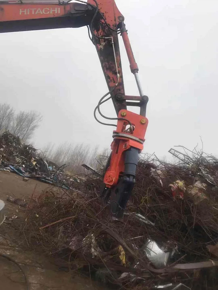 Smash Tool Rotate Demolition Rebar Cut Off Double Cylinder Hydraulic Shears For Excavators