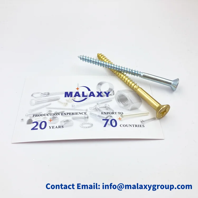 Malaxy высокий уровень безопасности DIN 7997 высококачественный стальной винт с потайной головкой по дереву