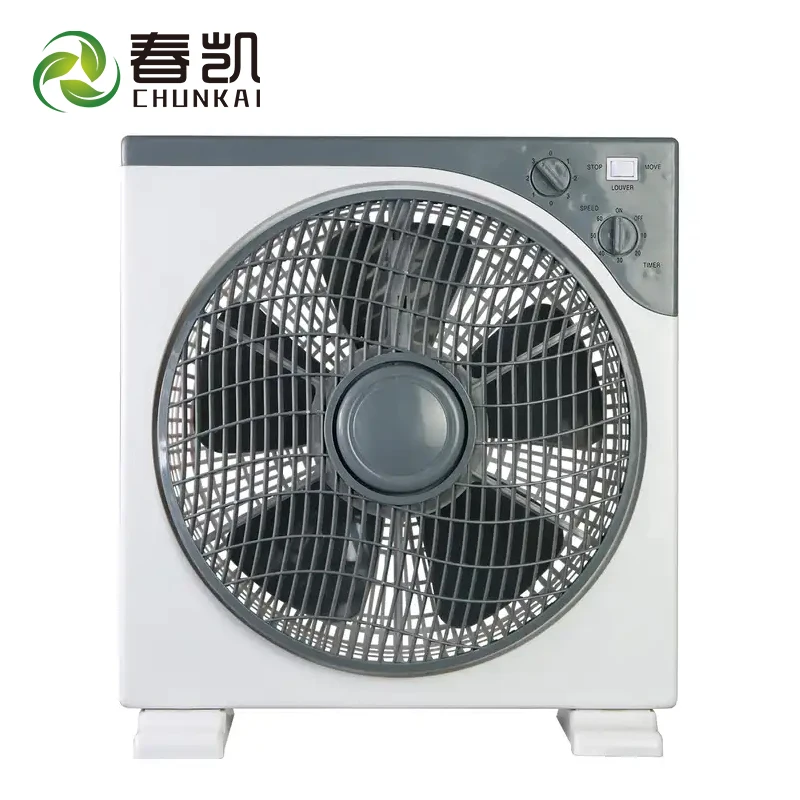 Household Electric Wholesale Portable 12 Inch Square Electric Box Fan With Timer