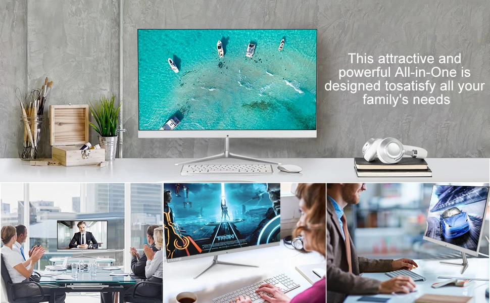 High Quality 21.5 inch i3 i5 N2940 Network Wifi Lcd All In One Pc Desktop Computer