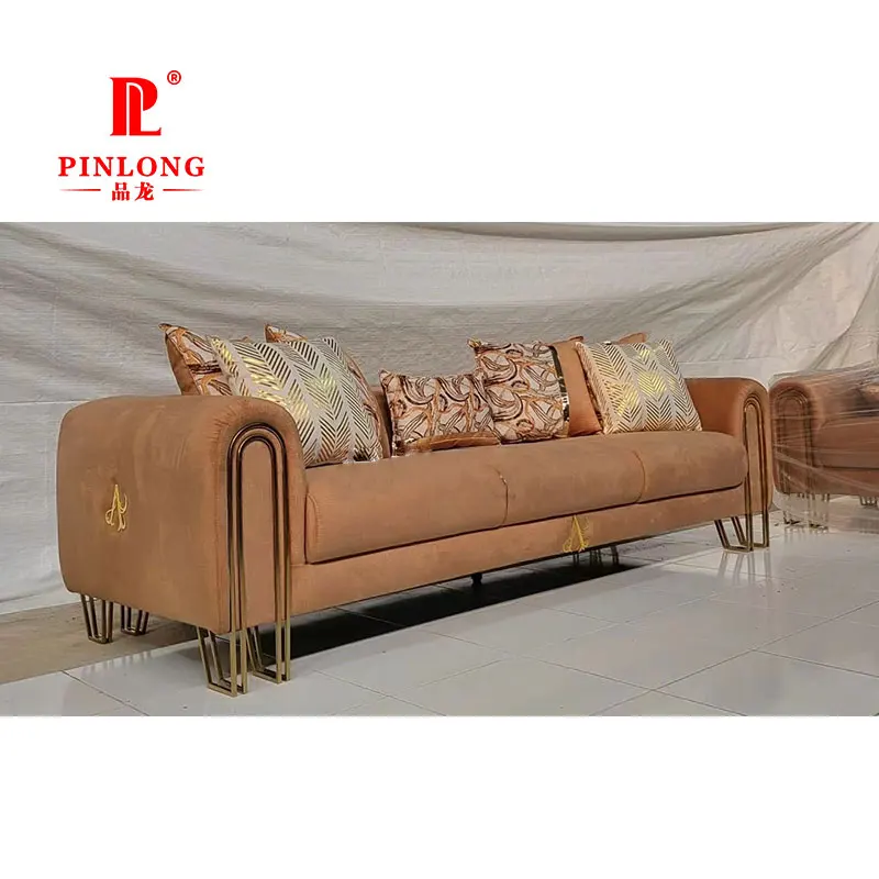 Pinlong Modern Design Upholstery Hardware Accessories Metal Sofa Legs With Armrest Frame