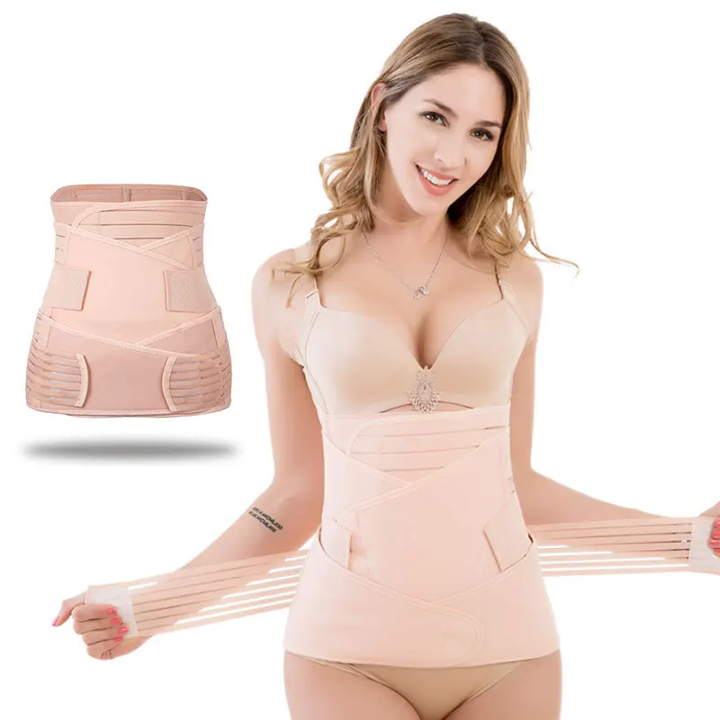Popular 3 in 1 Women Body Shaper abdominal binder Postpartum Belly Wrap band