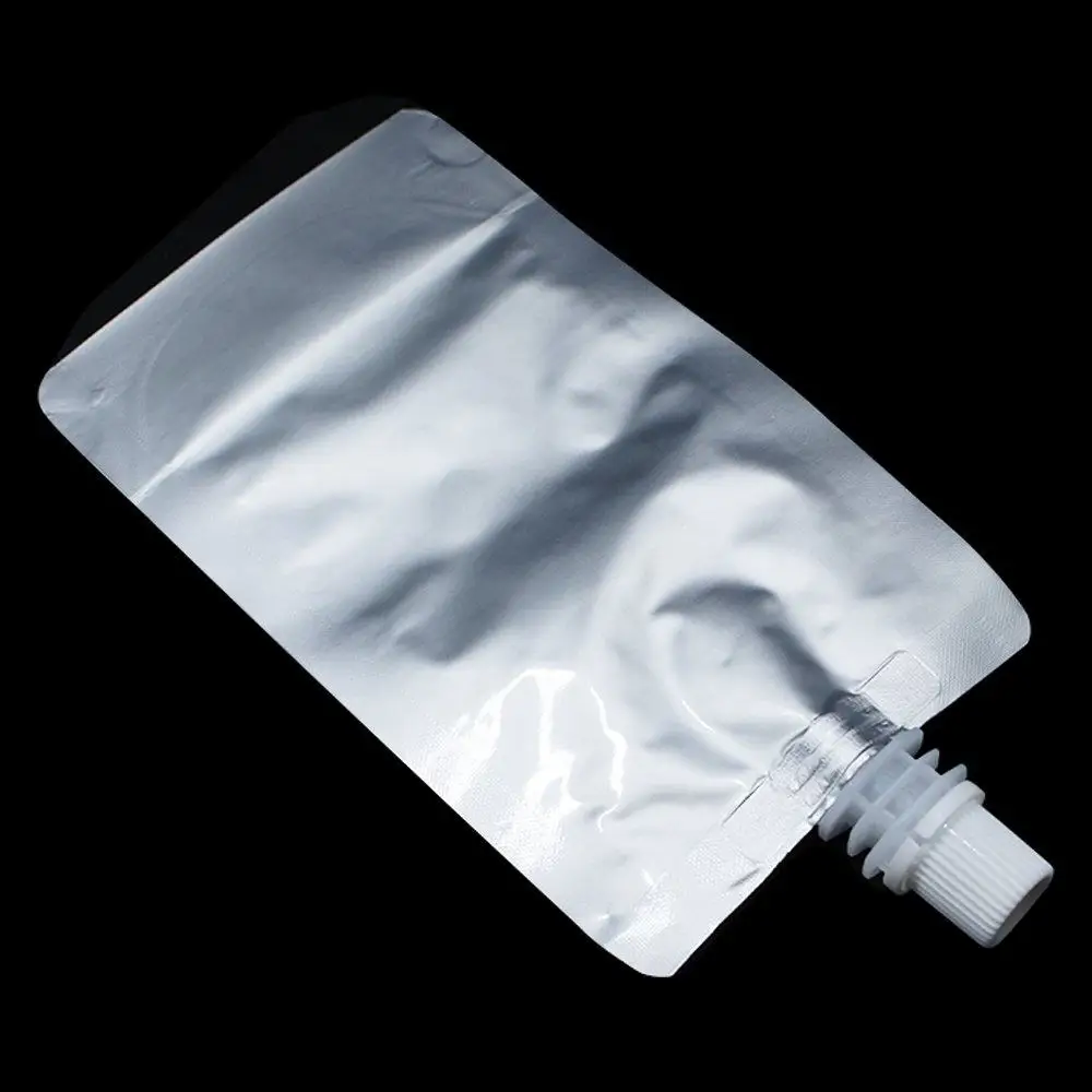 Custom Printed Juice Pouches Food Grade Aluminum Foil Stand Up Spout Pouch Plastic Drink Bag