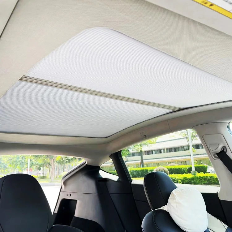 Top Quality Car UV Protection Retractable Sunroof Shade Skylight Sunshade Curtain Special Customized For TESLA MODEL Y 3