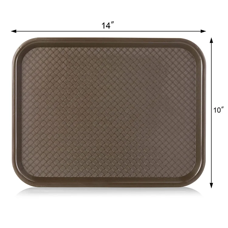 Catering Hotel banquet Large Decorative Service Tray Wheat Straw Plate Food Fruit Dessert Plastic Serving Trays