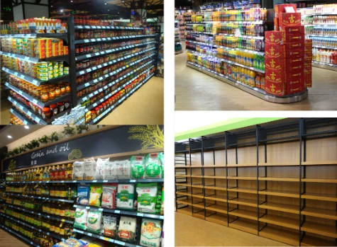 supermarket heavy duty retail display shelf and rack gondola Expositor de metal