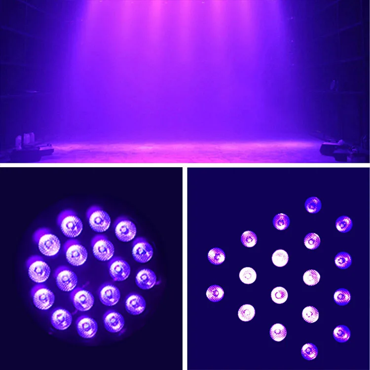 Professional UV beam black light strobe moving purple plastic fluorescence stage lights for ktv dj disco concert party