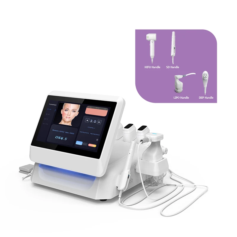Newangie 12D 4in 1 12 lines skin tightening smas hifu machine professional 12 d facial and body machine hifu portable