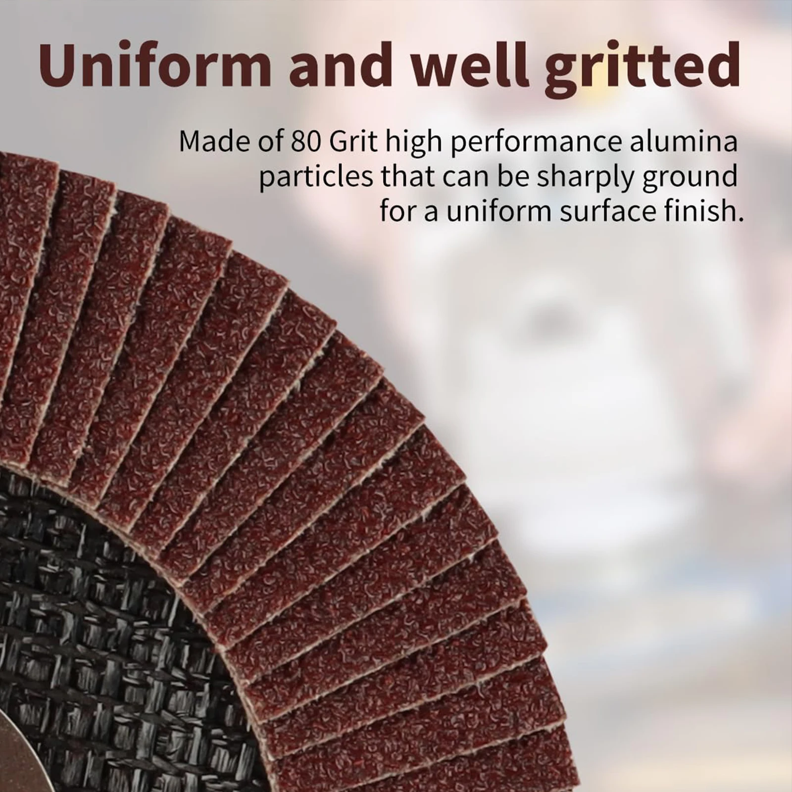Flap Grinder Discs Aluminum Oxide 4/4.5/5/6 inch Flap Disc Fiberglass Backing Abrasive Tool for Stainless Steel Wood Polishing