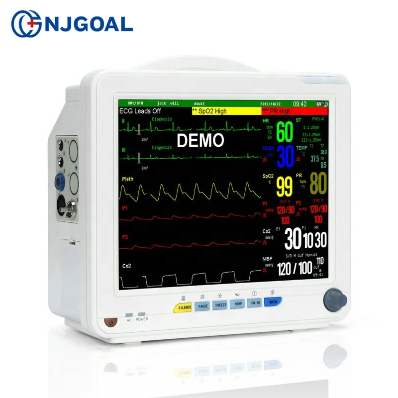 Портативный монитор пациента icu для больницы скорой помощи