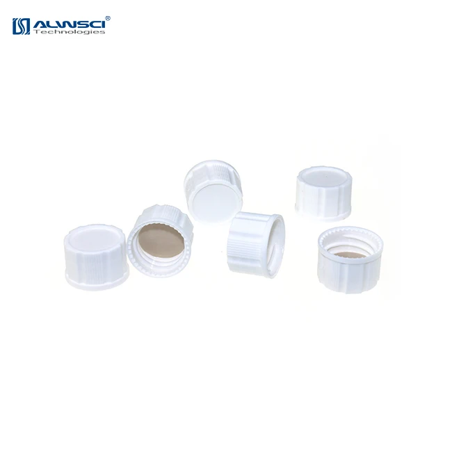 ALWSCI White PP 18-400 Closed top PP cap for glass storage vial