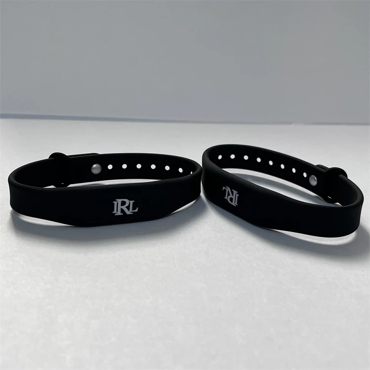 QR Code Printed Low Frequency 125KHZ Read Only Rfid Em4200 Bracelet Silicone Waterproof
