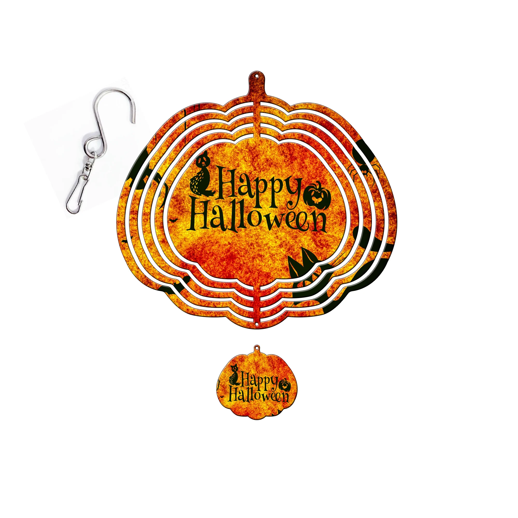 2024 Wholesale Double-Sided 8 inch Aluminium Metal Blank Sublimation Round Circle Wind Spinner