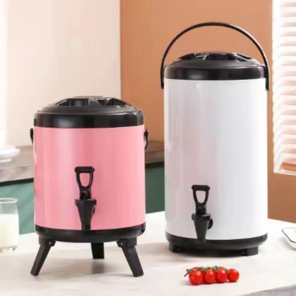 1pcs MOQ stainless steel beer keg dispenser in Modern Style milk tea insulation bucket for sale