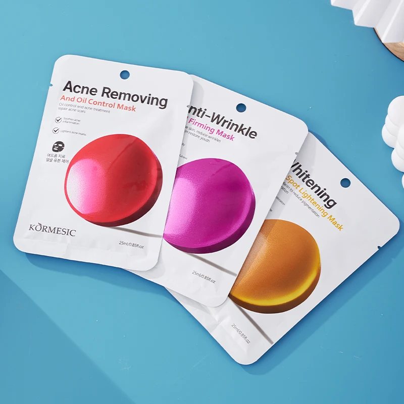 KORMESIC оптовая продажа частная этикетка OEM отбеливающая маска для лица с защитой от пятен