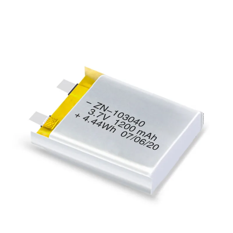Custom 3.7V 1200Mah 103040 Li Lithium Polymer Rechargeable Battery