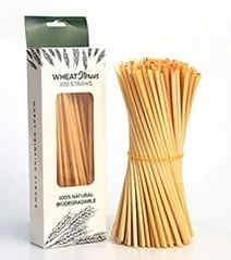 ECO friendly agave drinking straw 100% natural biodegradable disposable wheat straw