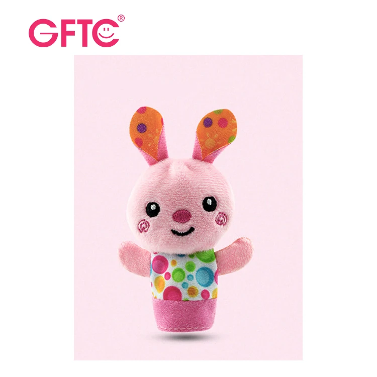 Custom Lovely Soft Finger monkey lion hand Puppets Toys Parent-child Interaction Cartoon Animal Finger Puppet for kids