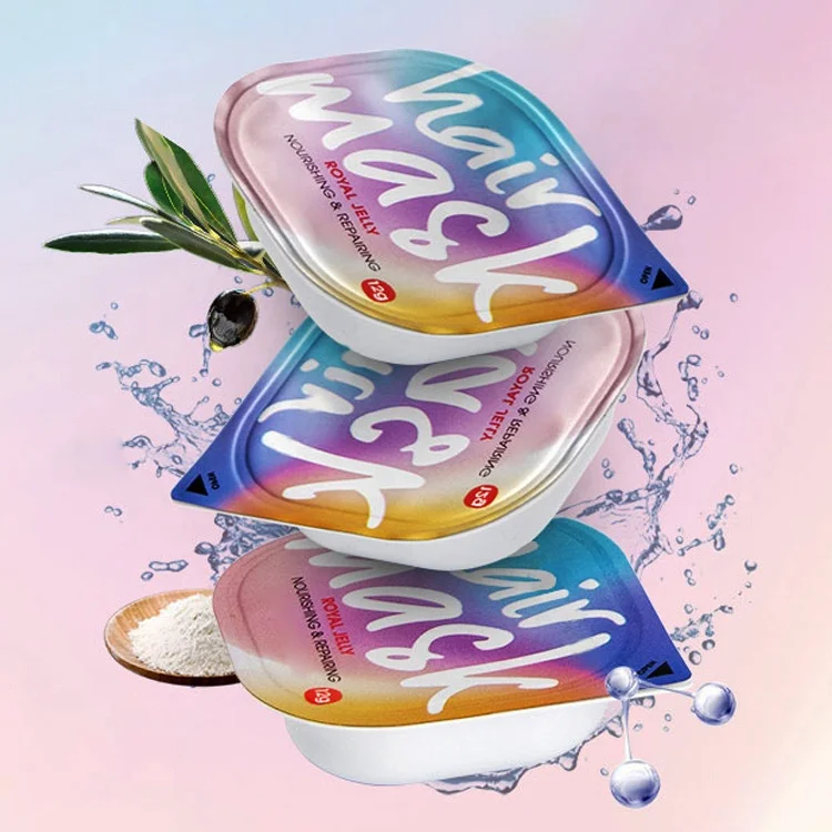 OEM Wholesale Private Label Deep Moisturizing Nourish and Smooth Keratin Hair Mask Cream with Pink Scrub Beads