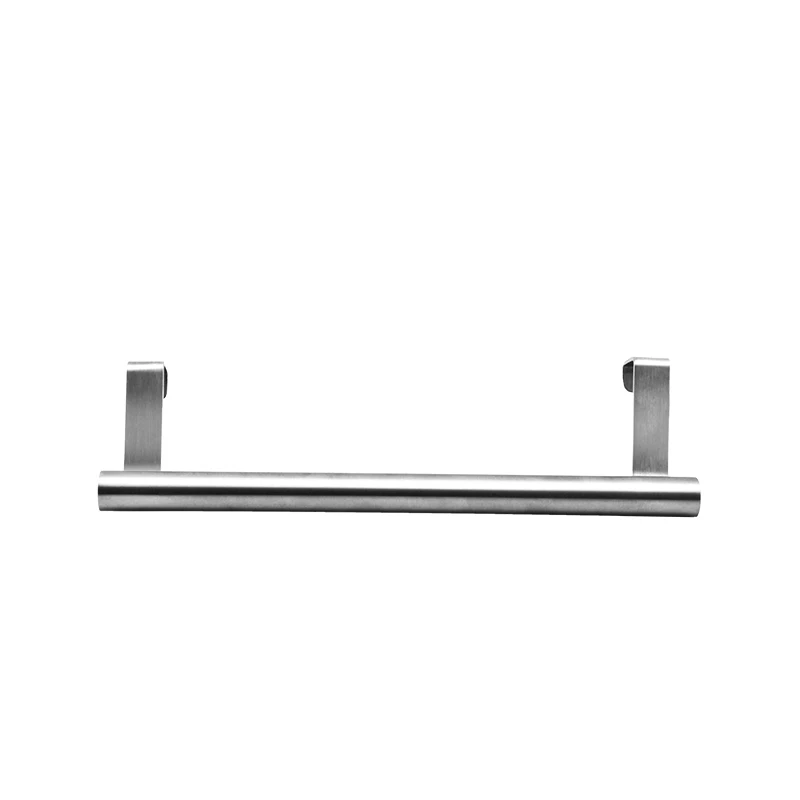 Marketable Wall Mounted Kitchen Shelf Hanger Stainless Steel Pots And Pans Hanging Rack Rail Over The Door Towel Rack With Hooks