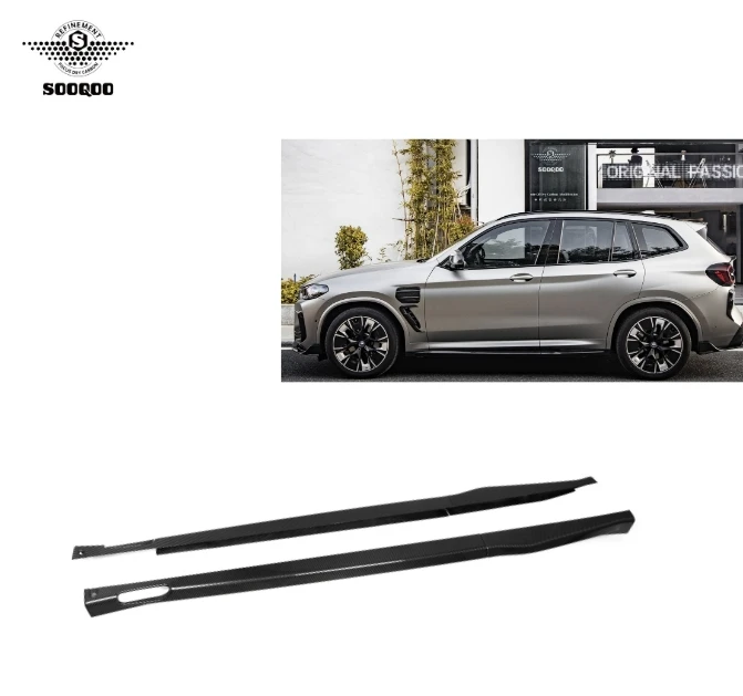 For BMW IX3 G08I Side Skirts Dry Carbon Fiber Gloss Carbon Kit for BMW iX3 G08i 2022-IN