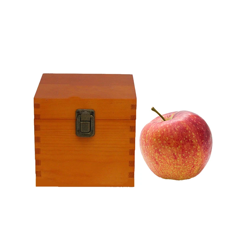 Wood Box Delicate Small Pine Wood Natural Color Wooden Packaging Boxes