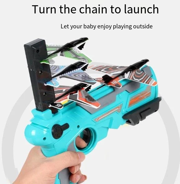 Outdoor foam ejection aircraft toy gun launch glider children gifts parent-child interactive toys