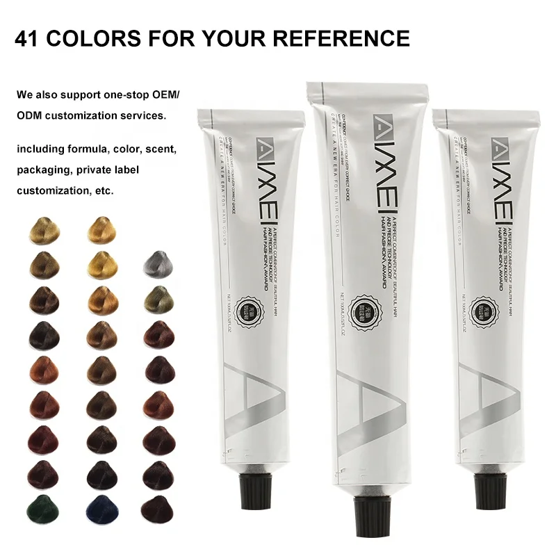 OEM Low Ammonia Red Wine Hair Color Cream Hair Dye for Professional Salon Permanent Coloring Dyeing