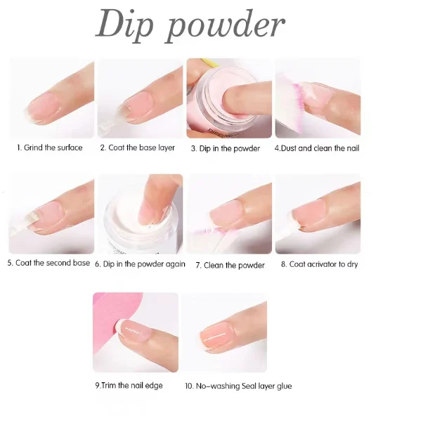 Wholesale Crystal Clear Acrylic Nail Powder Quick Dry Cleaning Deep Powder Nail Set Gel Nail design Acrylic Powder
