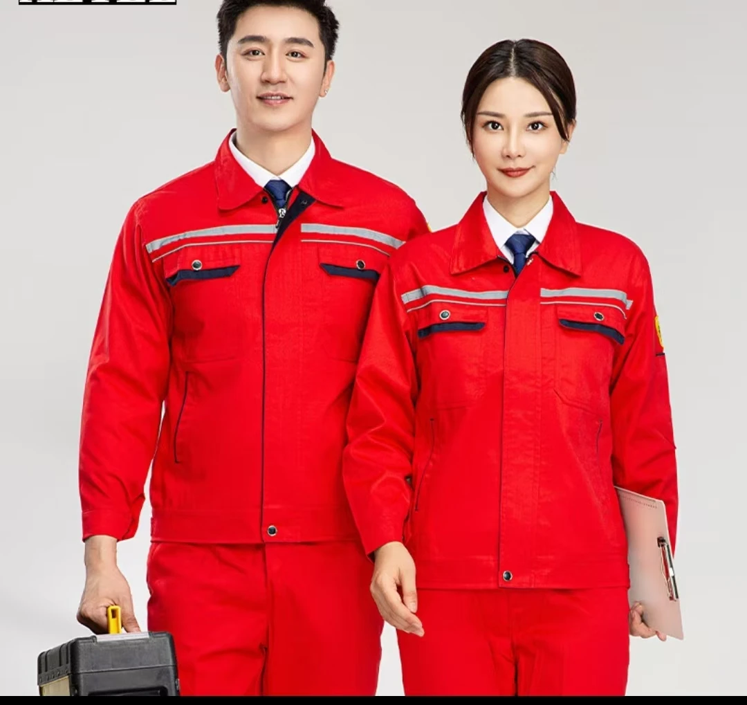 Factory Distributor Customized Reflection Oil and Water Rejecting Static-preventing Safety Protection Clothes
