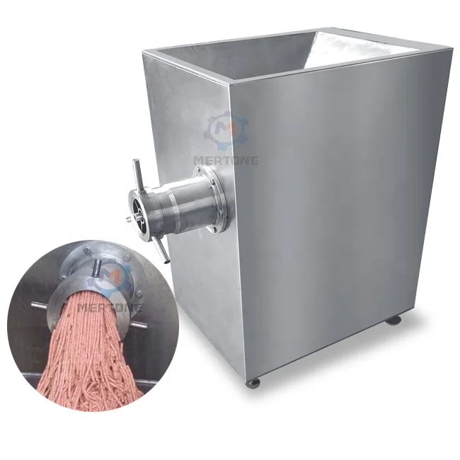 Automatic Industrial Frozen Meat Cutter Grinder