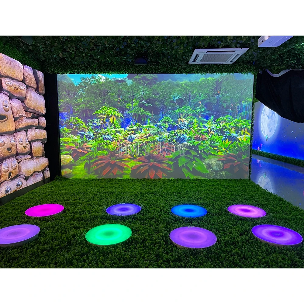 AR 3d funny wall projection interactive led dance floor system projector for kid games