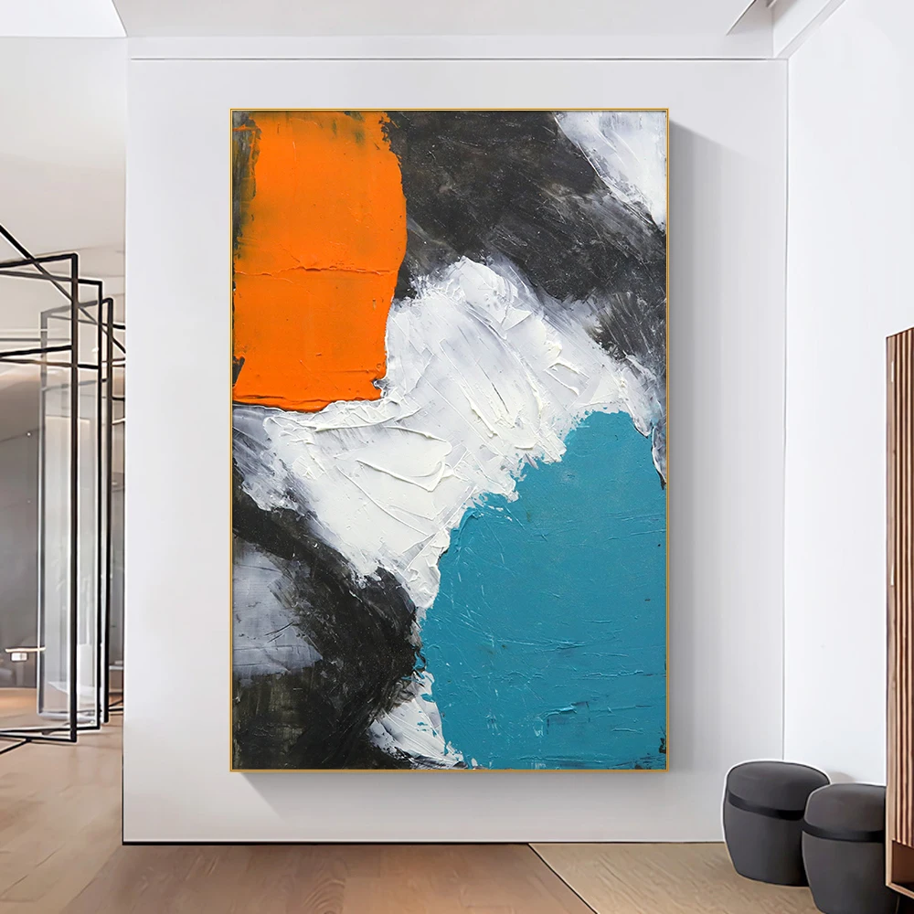 Living room decorated abstract artwork Handcrafted 3D canvas painting Large hand painted oil paintings