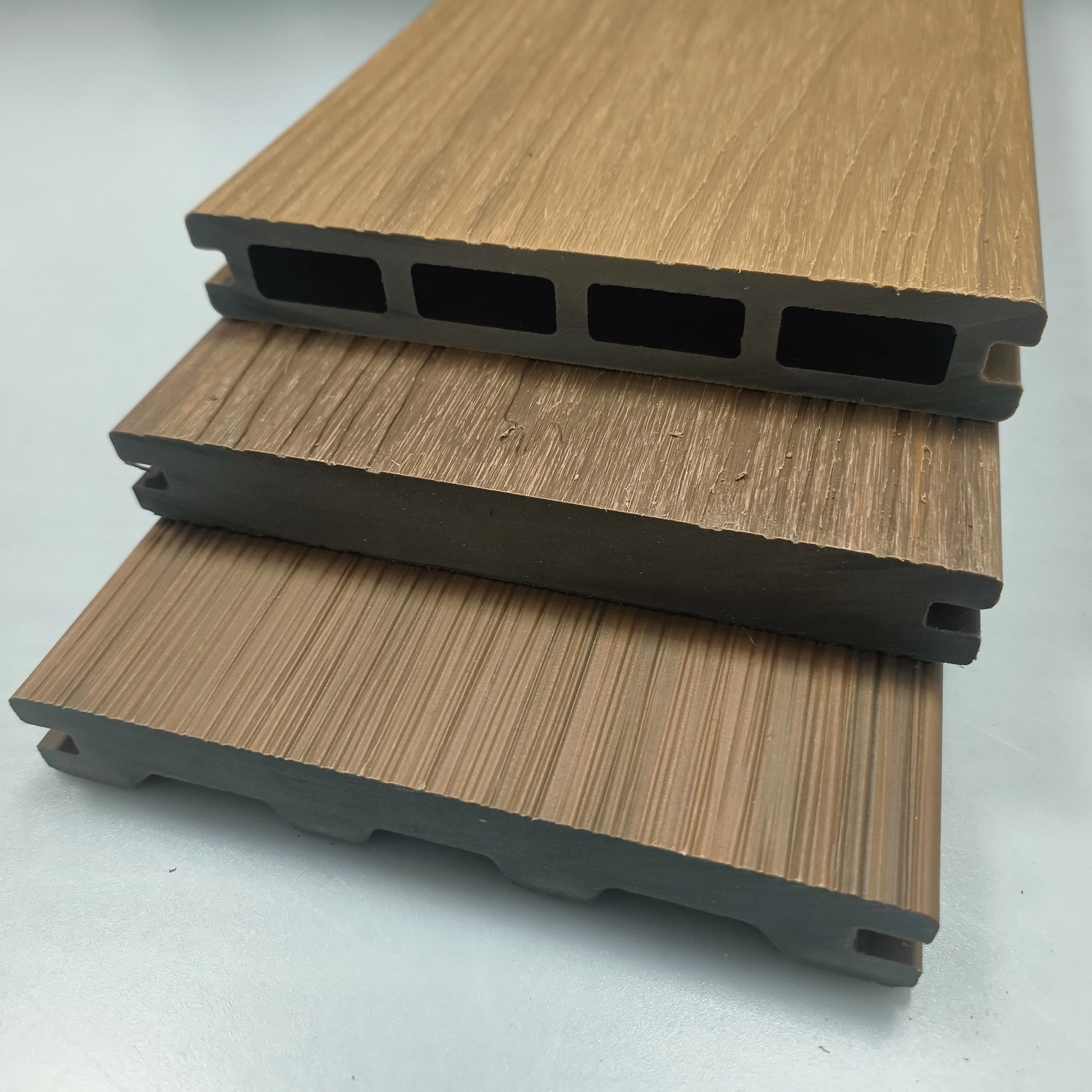 wpc Anti-Uv Extruded Wpc Wood Plastic Composite Terrace Decking Floor Eco-Friendly
