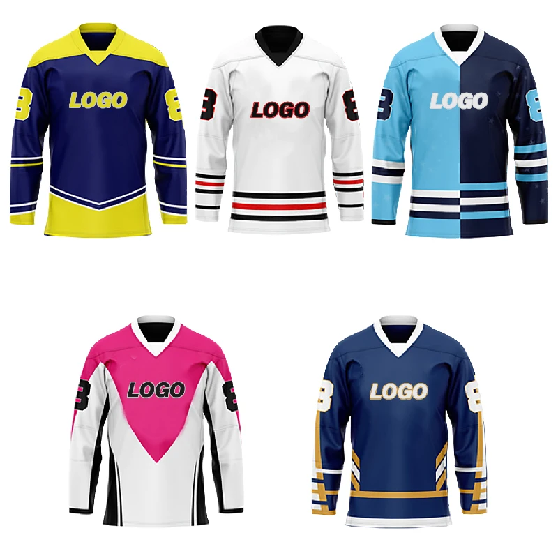 2021 Customized New Design Cheap Hockey Jersey Wholesale Blank Ice Hockey Jerseys Sublimation Mesh Sport Ice Hockey Wear