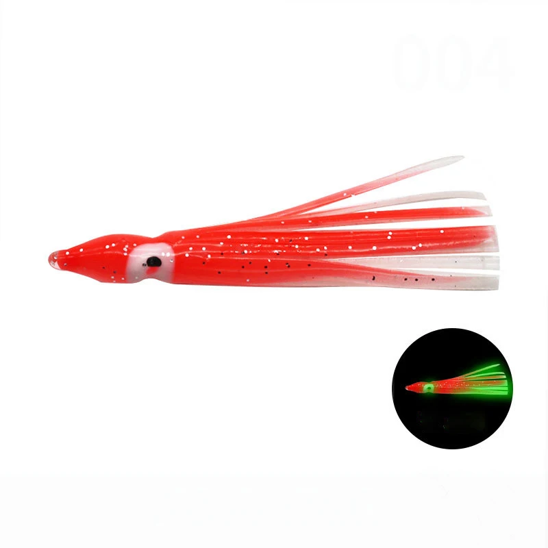 Outdoor Silicone Luminous Soft Plastic Squid Bait Soft Bionic Octopus Trout Lures Trolling Fishing bait