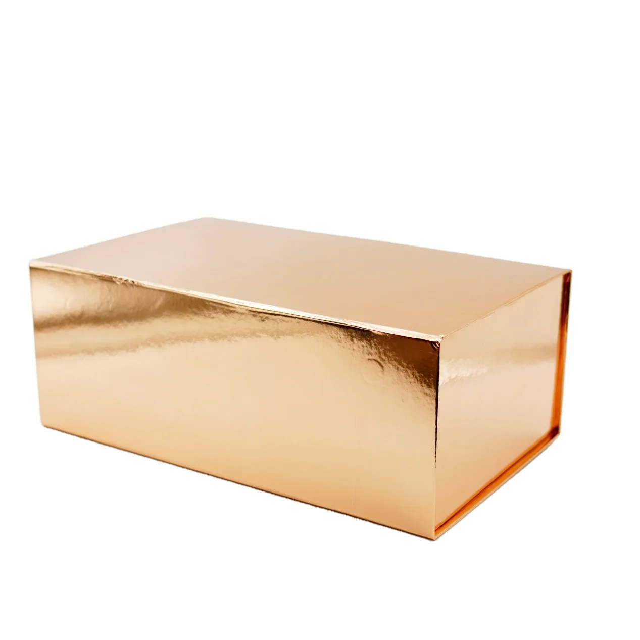 Gold Foil Art Paper Rigid Boxes Perfume Use Gift Paper Box with Excellent Printing Handling
