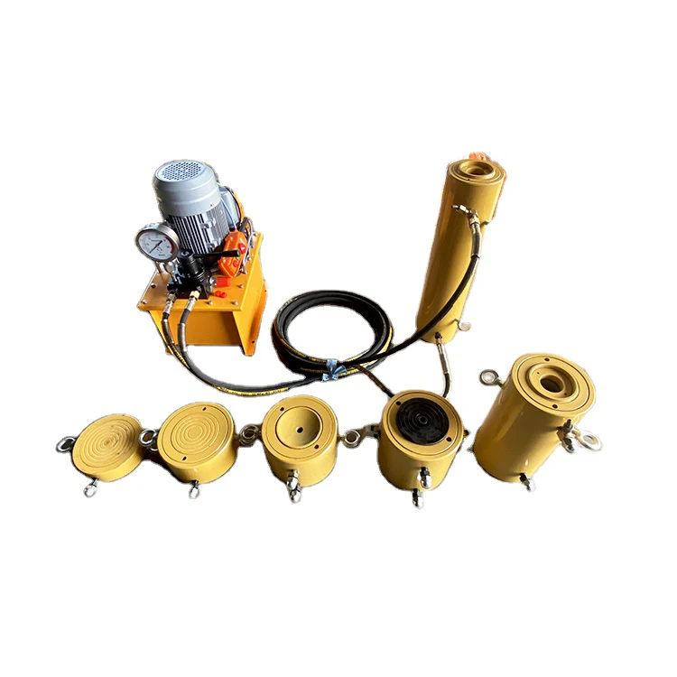 20 тонн 50 100 150 200 предварительно напряженный гидравлический цилиндр плоский подъемный Домкрат Гидравлический насос для пресса