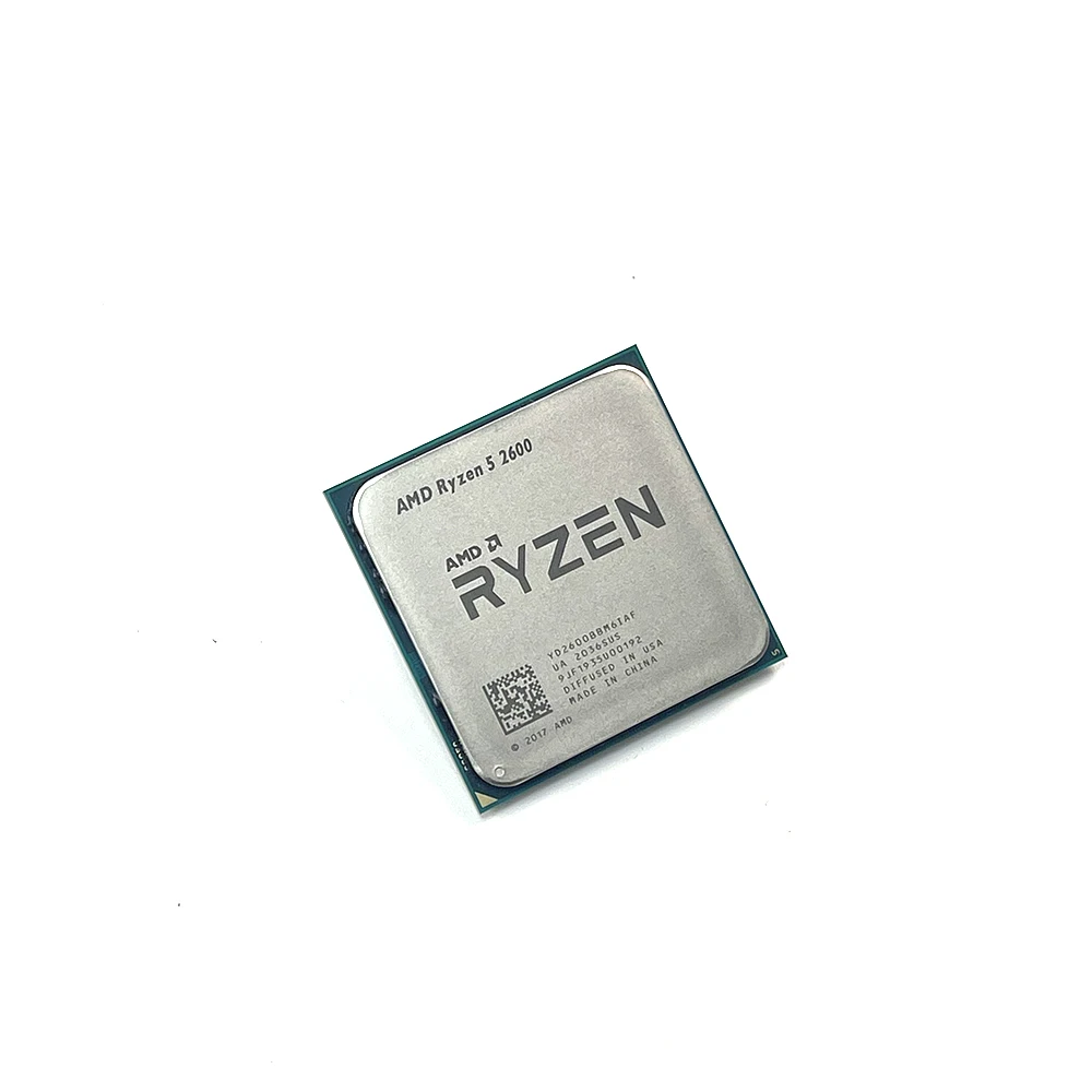  Процессор AMD Ryzen 5 2600 R5 AM4 3 4 ГГц шестиядерный двенадцатиядерный 65 Вт 12 нм YD2600BBM6IAF