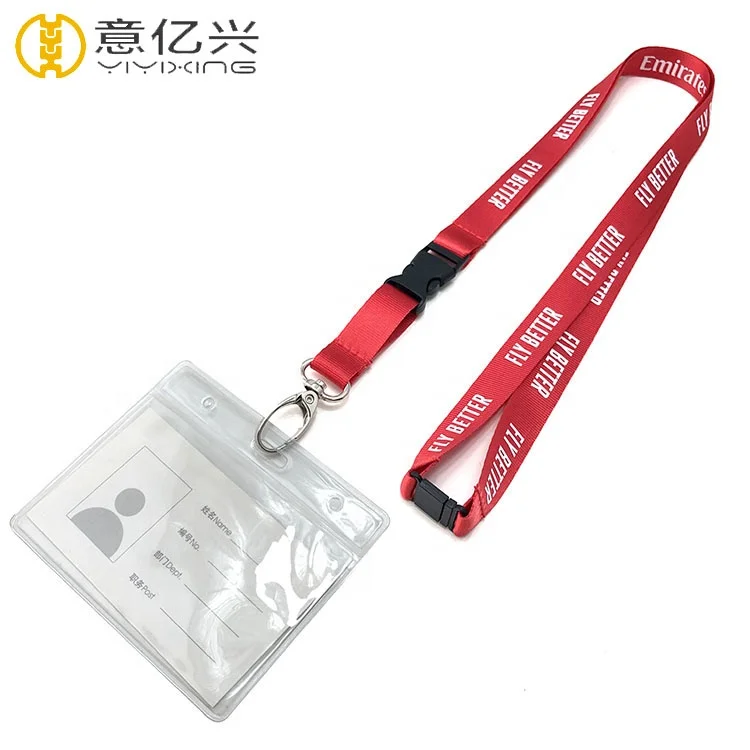 Custom Pantone Color Individual ID Lace Satin Lanyard With Logo